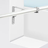Stainless Steel Closet Rod Bracket, Clothes Shelf Support, Hanger Pole Brackets for Home and Closet V1366-AZ2-W-28457