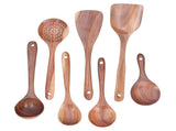Wooden Spatula Spoon Set Kitchenware Utensil Nonstick Mixing Spatula Pot Spoon with Long Handle for V1294-YM0901-3118210209911