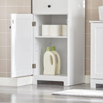 Tall Bathroom Storage Cabinet 3 Shelves, White V178-64884