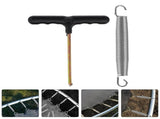 Galvanized Steel Trampoline Springs Replacement Set for Outdoor Trampoline Accessories and V1370-AZ4-08588