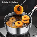Premium 316 Stainless Steel Non-Stick 22cm Milk Pot with Double-Sided Honeycomb Design V255-22CMMILKPOT