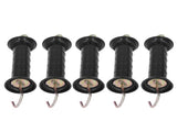5Pcs Electric Fence Handle Insulated Gate Grip Bar with Metal Hook for Farm Pasture V1294-YM0717-3111220230211