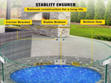 Fire Pit Wind Guard Tempered Glass Flame Guard 17x17x6 In 1/4-In Thick V952-YXBLFFBYC1760EG1YV0