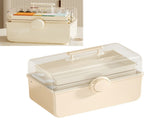 Medicine Storage Box Plastic Multi Layer Portable Aid Kit Container Family Emergency Kit Organizer V1294-YM0901-3117240060711