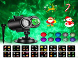 LED Holiday Projector - Dual Lens Colorful Water Wave and Pattern V888-ELOSUNG55867