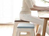 Square bar stool cushion with ties, breathable and non-slip square chair pad, 28*28*3.5 cm memory V1188-MS-205-48