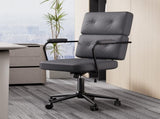 LEVEDE Ergonomic Office Chair Computer PU Grey OF1047-GY
