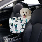 SOGA 2X Car Central Control Nest Pet Safety Travel Bed Dog Kennel Portable Washable Pet Bag White CARPETBAG029X2