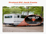RV Leveling Pads, 4-Pack Rubber Trailer Jack Pads, Each with 5000 lbs Capacity, Jack Stabilizer V952-FXBDSJT15YC1UPSHJV0