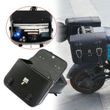 motorcycle side bags, water bottle bag, PU leather, combination lock, motorcycle accessories, V1102-139-BLA-57165