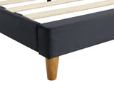Levede Fabric Bed Frame Double Mattress Grey BF1041-D-GY