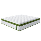 BedStory 34cm King Latex Hybrid Mattress Medium Firm - 5 Zone Pocket Spring Bed for Pressure Relief XFGH-MA-I-PC-34-K-GY