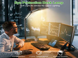 LED Desk Lamp,Foldable Table Lamp for Computer and Desktop,Flexible Clamp on Desk Lamps,Black V1171-CT-BOM000490