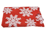Christmas Tree Skirt White Snowflake Pattern Xmas Tree Mat for Holiday Party Decorations122cm/48.0in V1294-YM0523-3115210224011