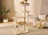 Nordic Grey Felt Cat Tree V1408-CR-63-BE