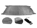 Table Tennis Table Dustproof Cover Courtyard Patio Rainproof Sun Protection Table Tile Cover Grey V1294-YM0718-3111220246812