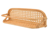 Rattan Wall Shelf Hand Crafted Durable Natural Rattan Hanging Rack Wall Storage Shelf for Bathroom V1294-YM0716-3117220168211