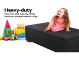 Artiss Storage Ottoman Blanket Box 97cm Linen Black OTM-L2-LINEN-BLACK