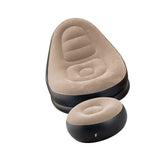 Inflatable Deck Chair Thick Lounger Sofa with Footrest for Indoor Living Room Bedroom Outdoor Travel V1294-YM0901-3116240017711