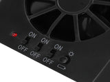 Car Exhaust Fan Solar Powered 3 Fans Ventilation Cooling Odor and Humidity Removal Auto Ventilator V1294-YM0901-3113240151012