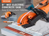 Electric Concrete Saw, 9 in, 2000 W 15 A Motor Circular Saw Cutter with 3.5 in Cutting Depth, V952-D1800W9IN35INLPBQV3
