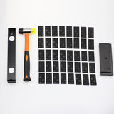 Laminate Wood Flooring Tools Kit Vinyl Floor Installation Kit with 43 Pcs Spacers, Heavy Duty Pull V1370-AZ4-05845