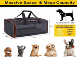 Cat Carriers for Large Cats 20 lbs Soft Pet Carrier for Small Dog/Durable 2 Kitty Travel Bag/Medium V1192-AZ-W-3380