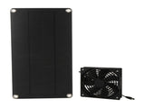 Solar Panel Fan Kit 20W Powered Mini Portable for Greenhouse Chicken Coop Pet House Window Exhaust V1294-YM0703-3114230026211
