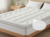Giselle Bedding Queen Mattress Topper 5cm Coral Fleece TOPPER-FLEECE-5-Q