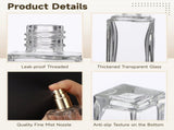 30PCS Glass Perfume Bottles Set, 1 fl oz Refillable Clear Thick Spray Perfume Bottles for Fragrance V1192-AZ-W-18345