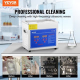 Ultrasonic Cleaner Machine 3L Stainless Steel Ultrasonic Cleaning Machine Digital Heater Timer V952-JPS-20ACSBQXJ0001V3