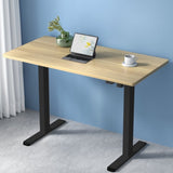 Artiss Standing Desk Motorised White Oak 120CM HASD-114G-BKDF-NTDB-120