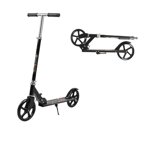 MONVELO Folding Scooter Dual Large Wheels Black RR1009-BK_NZ