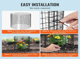 6 Pack Plant Protector from Animals, 320mm Dia. x 355mm H Chicken Wire Plant Protector, Plant Cages V952-QBWZCL14YCHS4N9UIV0