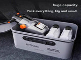 Blue Foldable Car Wash Storage Box - Large Capacity Waterproof EVA Organizer, Heavy Duty Handles, V888-ELOSUNG56472