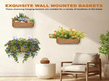 2 Pack Woven Storage Basket, Handmade Wicker Organizer Bins for Bathroom Kitchen Vanity Countertop V1237-ZY00B0FCMD65N8