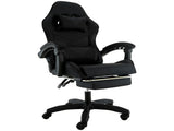 Sarantino Cueva Reclining High Back Office Gaming Chair Black Retractable Footrest Computer Sea CHR-ASA-CUE-BK
