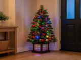 Christabelle 1.2m 4ft Sable Fir Potted Christmas Tree Pre Lit Multi Function LED Artificial Ind 112_SENSF4P
