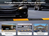 1000MM Rubber Speed Bump, 2 Pack, 2 Channel Heavy Duty Traffic Speed Hump, 9,979 kg/Axle Load V952-JSDDLBHPDDK2SDET4001V0