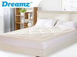 DreamZ Mattress Topper 100% Wool Underlay Queen MT1003-WOOL-Q-WH_NZ