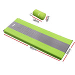 Weisshorn Self Inflating Mattress Camping Sleeping Mat Air Bed Pad Single Green CAMP-MAT-THIN-SIN-GREEN