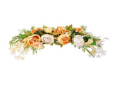 Spring Door Wreath Hanging Decorative Lintel Wreath Artificial Peony Flower Swag for Wedding Arch V1294-YM0523-220224XY01-4