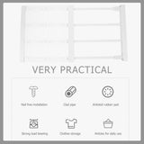 Expandable White Closet Shelf Divider for Closet Organization V1369-AZ3-W-24879