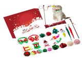 Xmas Advent Calendar Plastic Cute Cat Pet Toy Xmas Surprise Blind Box for Kids Party Favor Gifts V1294-YM0901-3115240110311