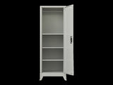 Single-Door Metal Tall Cabinet Shelf Storage for Home Office Gym V63-844441