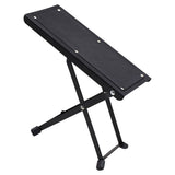 Portable Foldable Guitar Foot Rest Stool in Black - and Sturdy Guitar Accessory for Comfortable V1192-AZ-W-20587