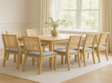 Levede 8XCane Dining Chair Rattan Armless Seat CH1141-2-NTX4