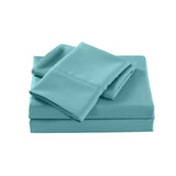 Royal Comfort Bamboo Cooling 2000TC Sheet Set - King Single-Aqua ABM-205662