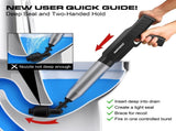 Electric Toilet Plunger with TurboPlunge Technology Cordless High-Pressure Drain Cleaner, V1107-CS-DDMTSTQ
