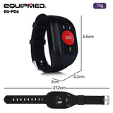 EQUIPMED GPS Fall Detection Emergency Bracelet with SOS Button, for Seniors, 2 Way Calling, Location V219-HELPMAMHPD6A